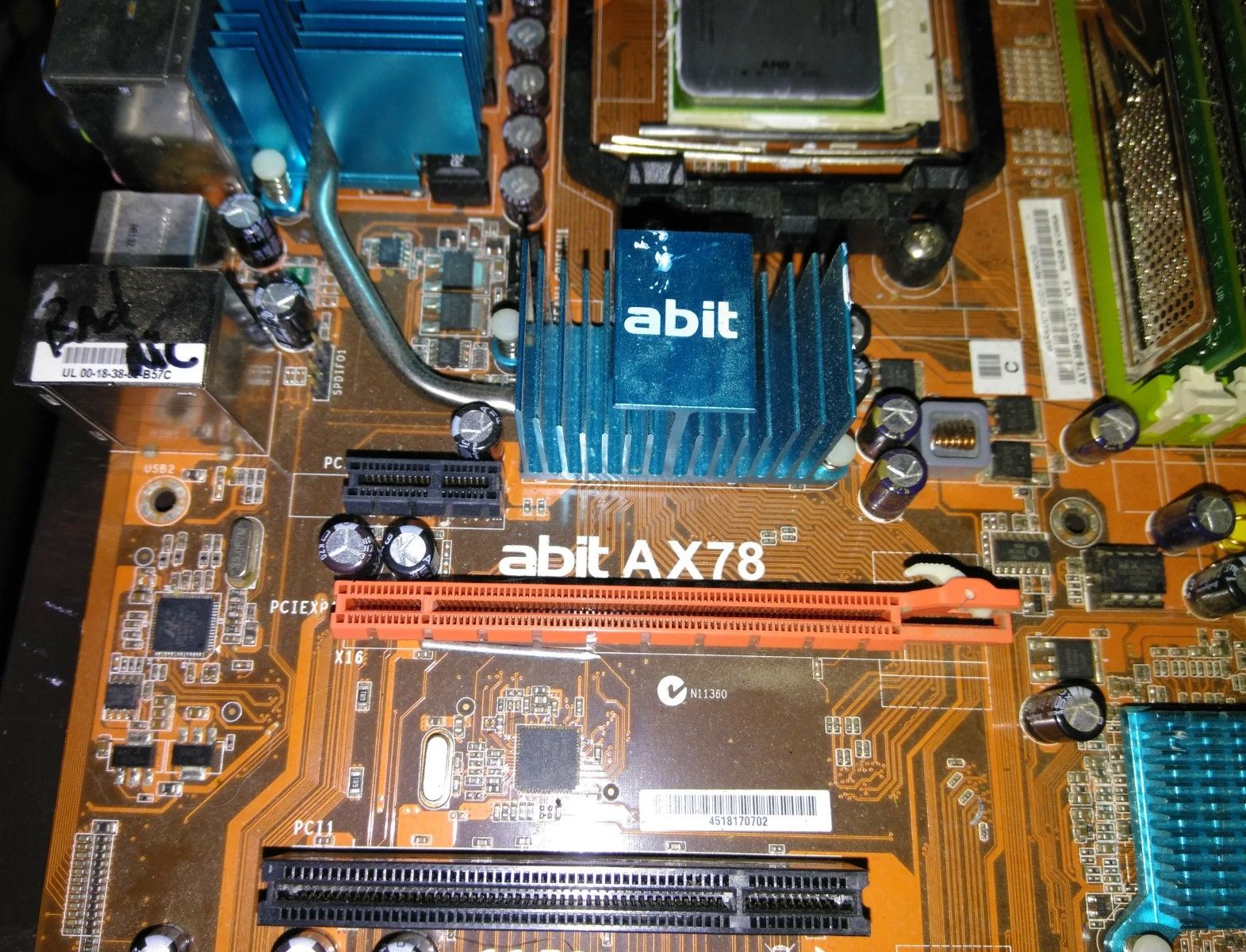 For sale ecs kn1 Extreme abit ax78 3 cpu's HD3870 ATi video card and lots of ddr memory